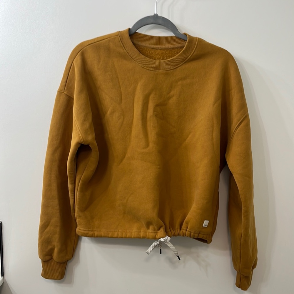 Vuori Mustard Crewneck Sweatshirt